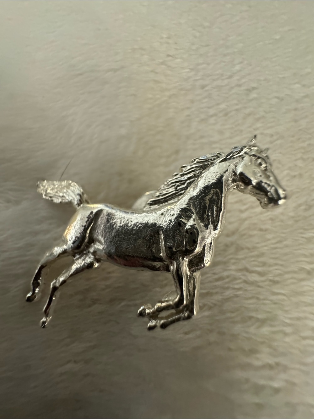 Silver Horse Brooch Pin - Unbranded